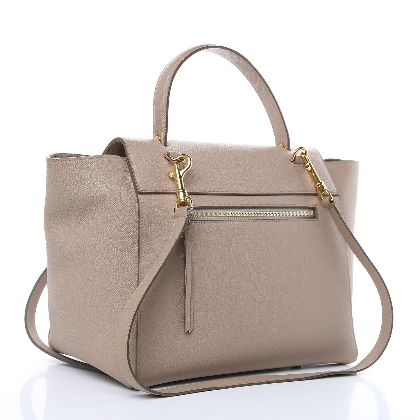 Grained Calfskin Mini Belt Bag Light Taupe