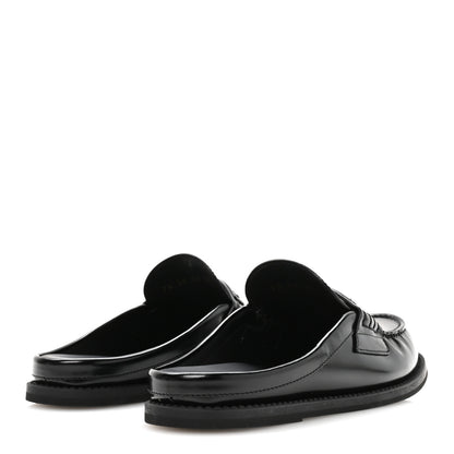 Christian Dior Brushed Calfskin Boy Loafer Mule 35.5 Black 5 of 8