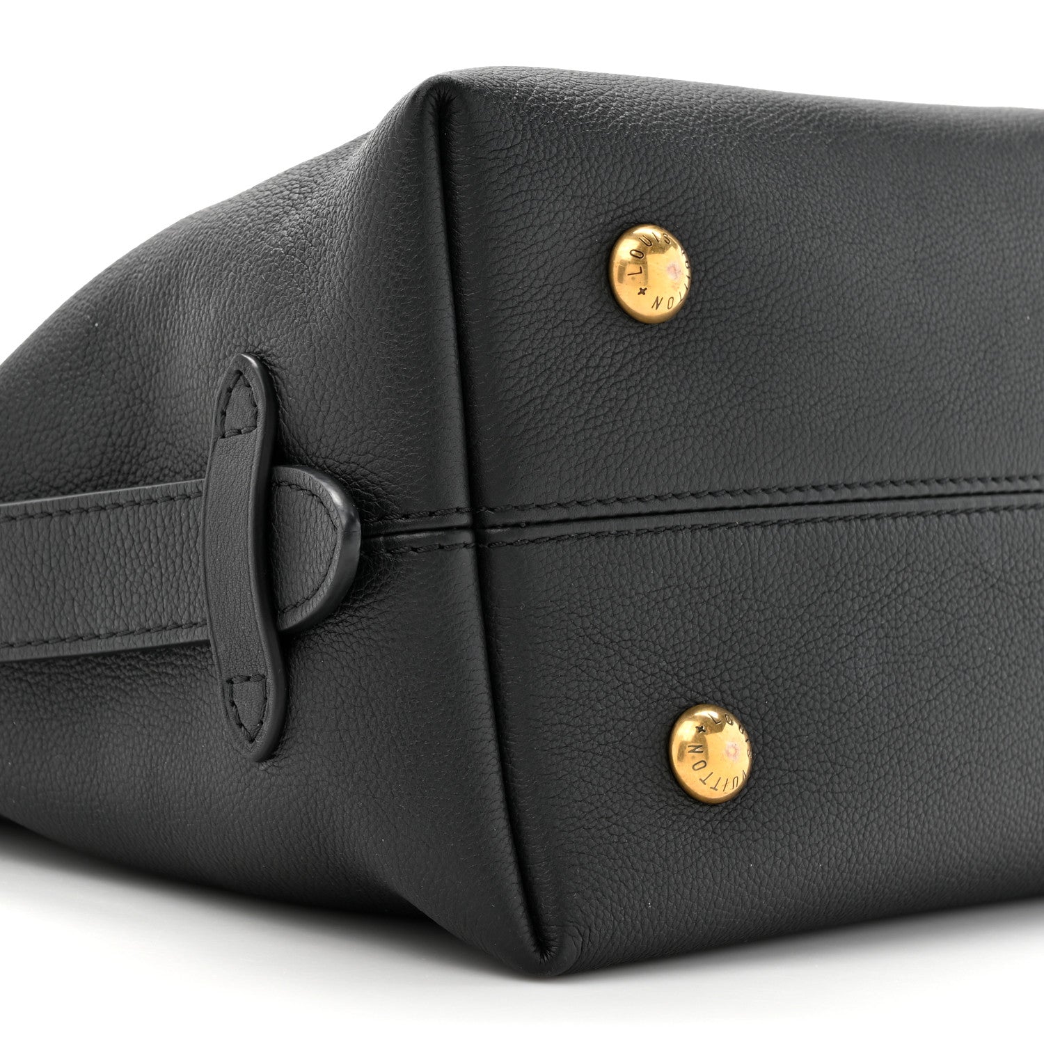 Louis Vuitton Grained Calfskin Low Key Hobo PM Black 10 of 15