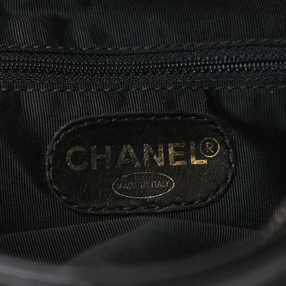 Chanel Lambskin CC Stitched Tote Black 6 of 10