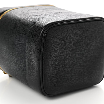 Chanel Caviar Vanity Cosmetic Case Black 7 of 8