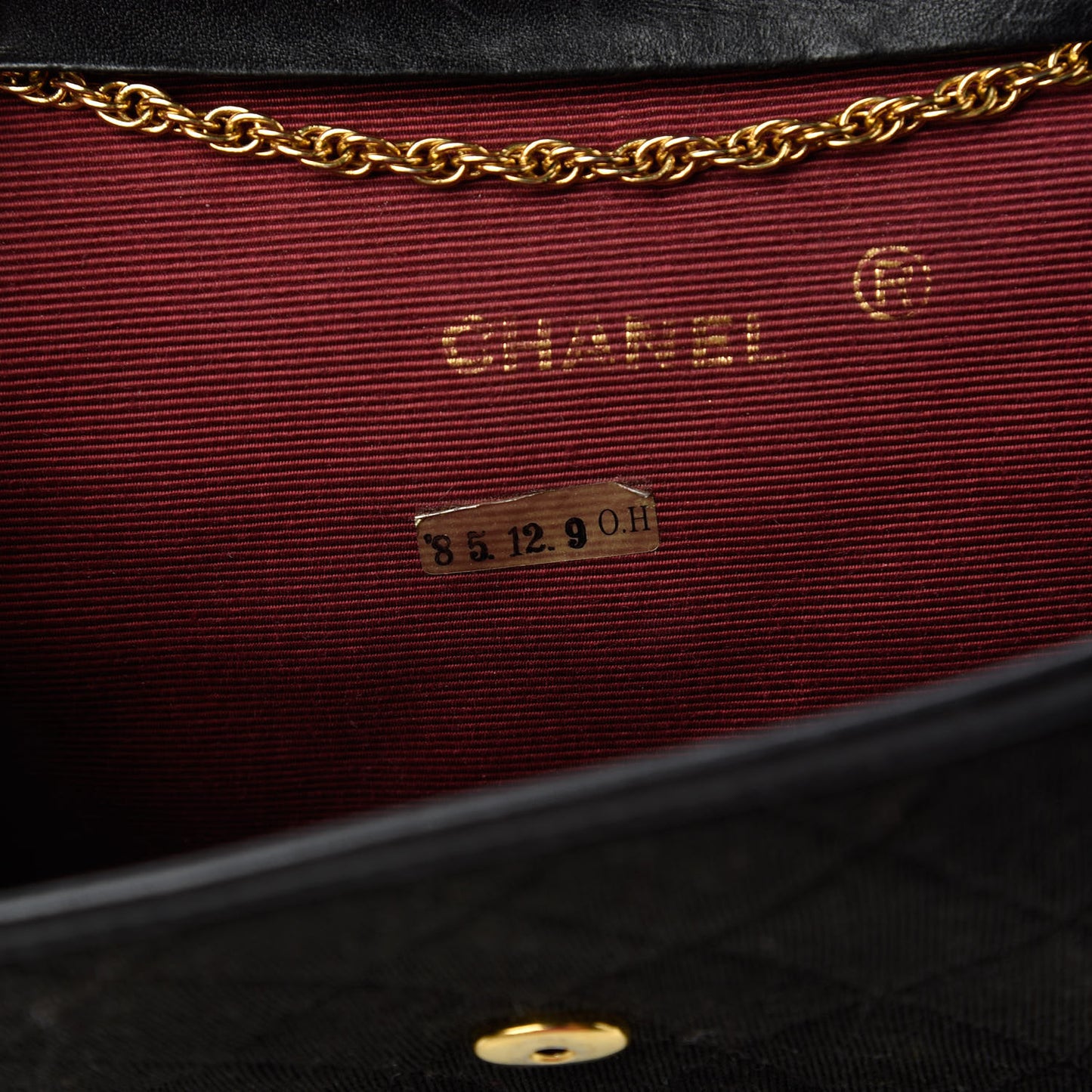 Jersey Quilted Mini Square Flap Black