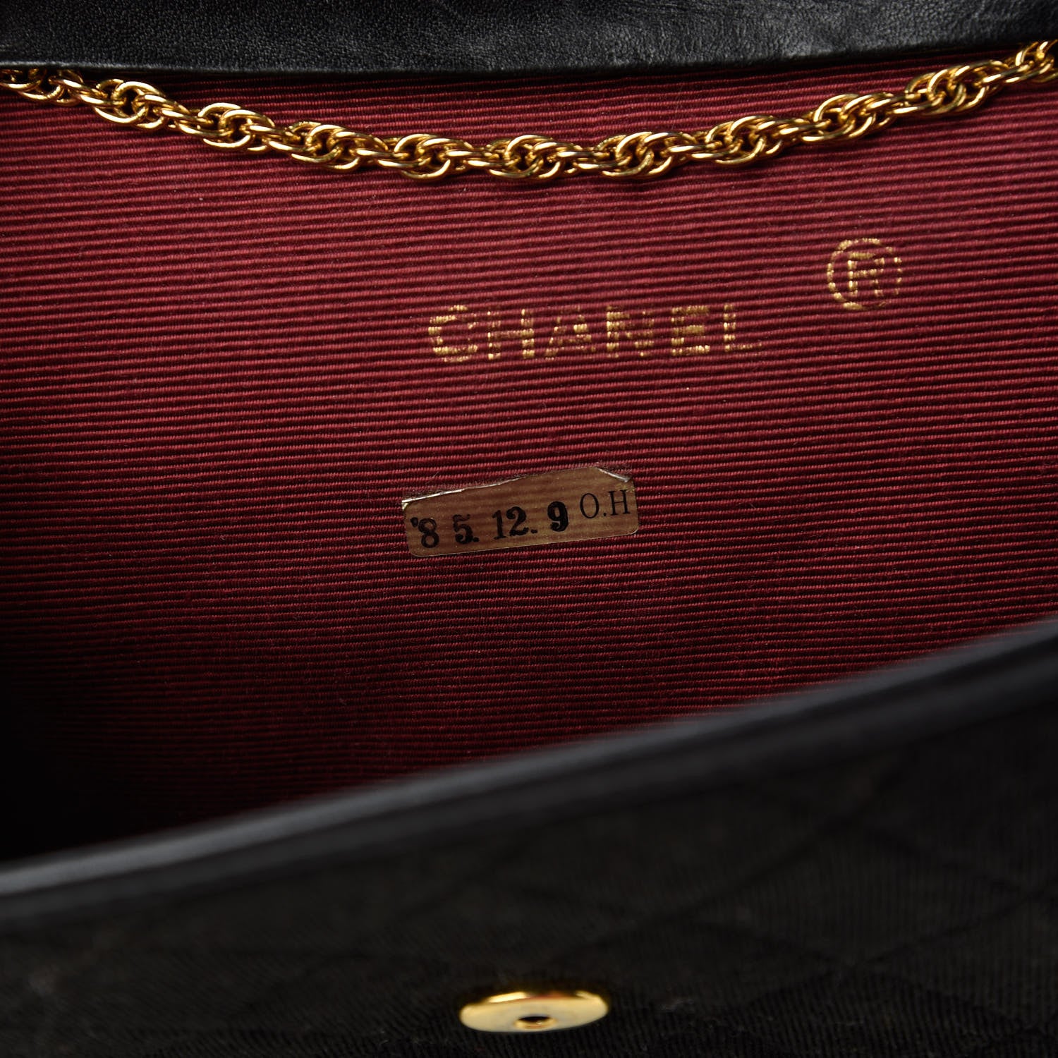 Chanel Jersey Quilted Mini Square Flap Black 9 of 11