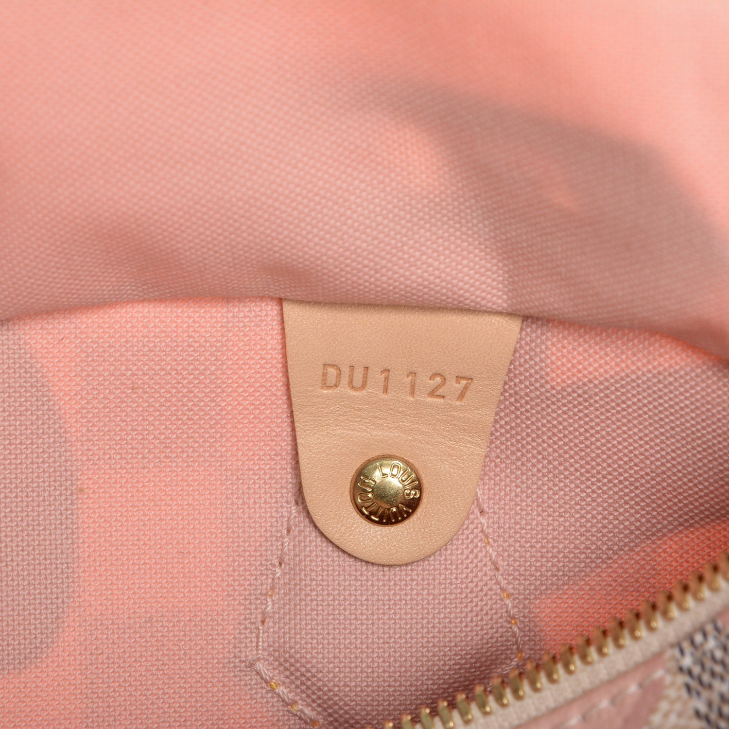 Louis Vuitton Damier Azur Tahitienne Speedy Bandouliere 30 Rose Ballerine 7 of 7