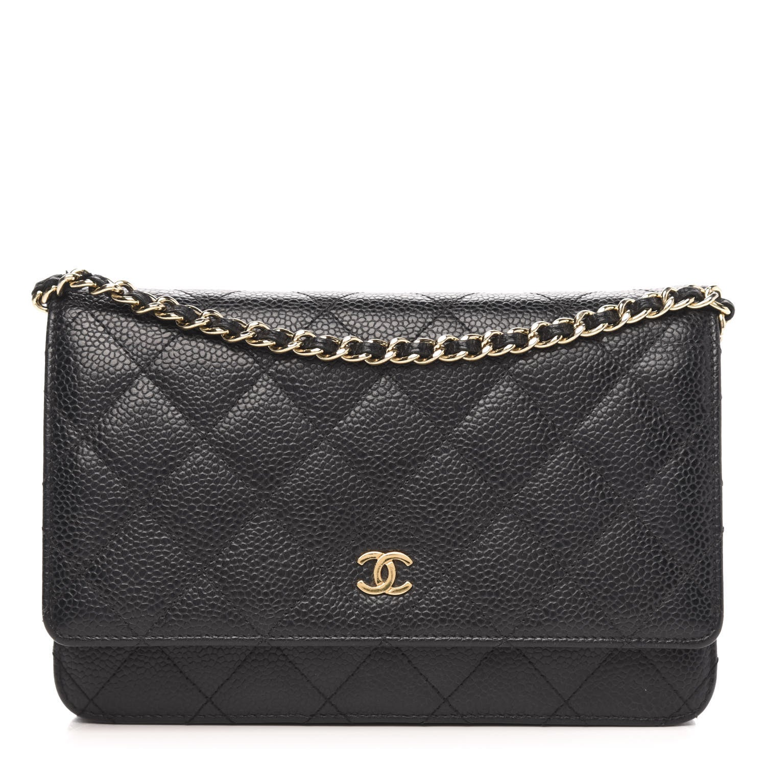 Chanel Caviar Quilted Wallet On Chain WOC Black 1 of 13