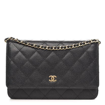 Chanel Caviar Quilted Wallet On Chain WOC Black 1 of 13