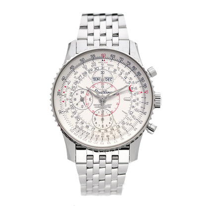 Breitling Stainless Steel 43mm Navitimer Montbrillant Chronograph Automatic Watch A21330 1 of 5