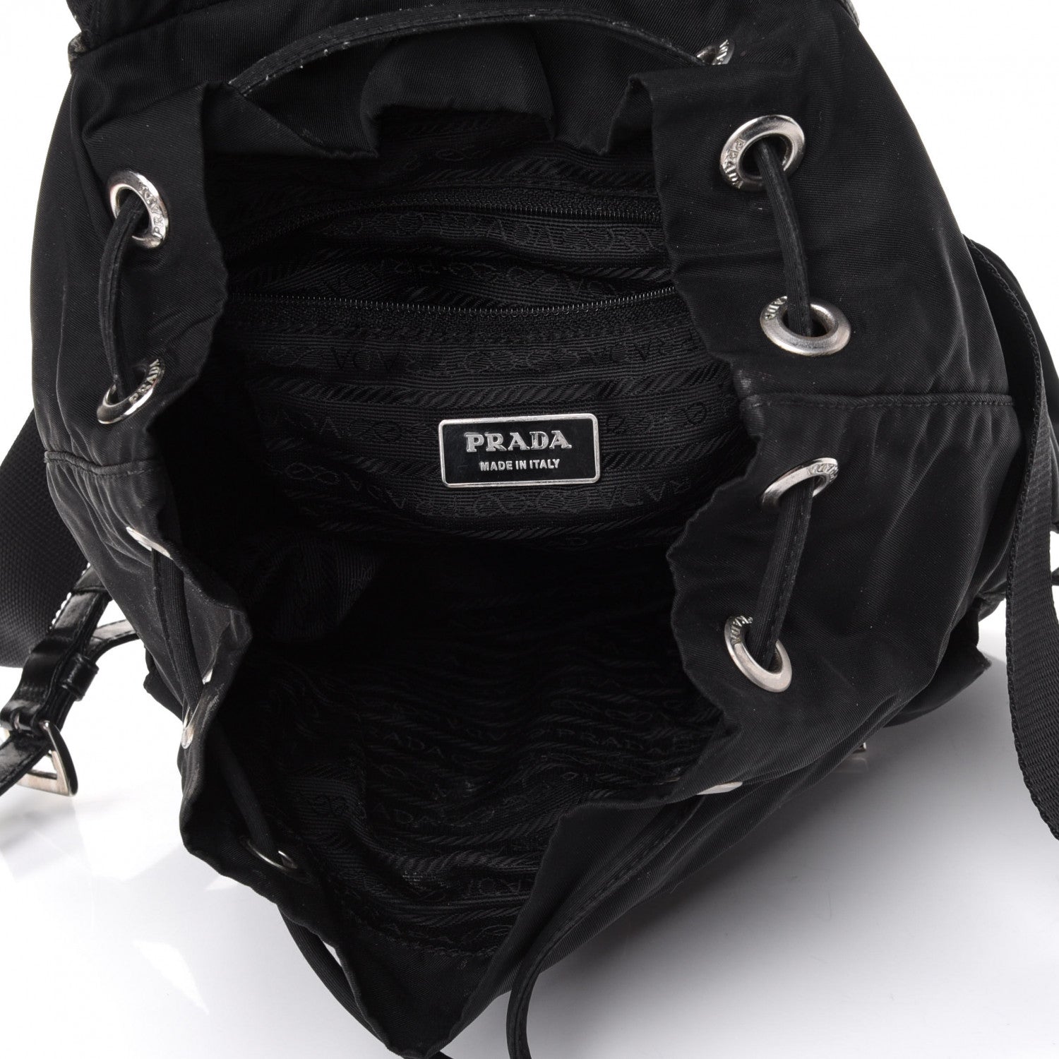 Prada Tessuto Nylon Vela Small Backpack Black 4 of 5