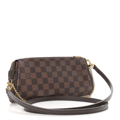 Louis Vuitton Damier Ebene Eva Clutch 3 of 9