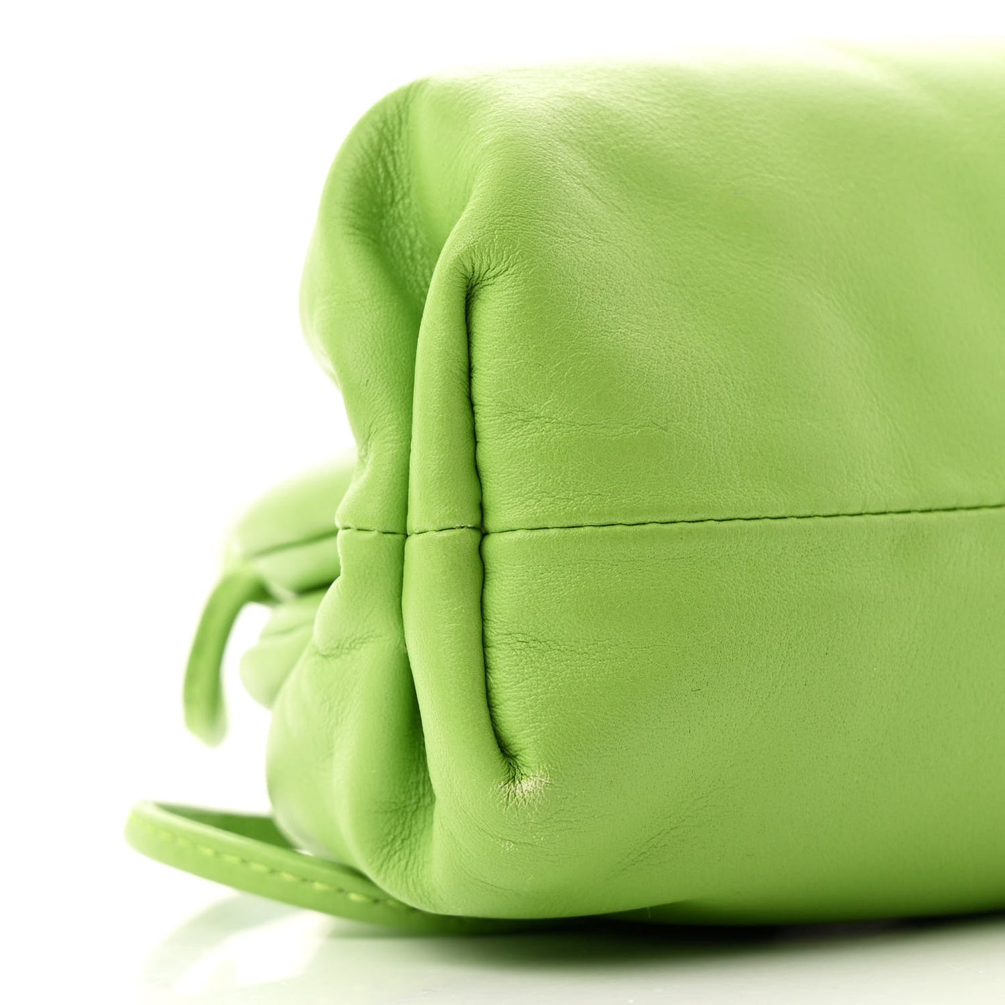 Butter Calfskin The Mini Pouch Acid Green