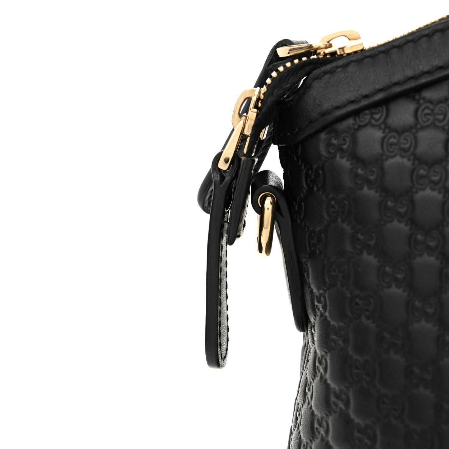 Soft Microguccissima Dome Satchel Black