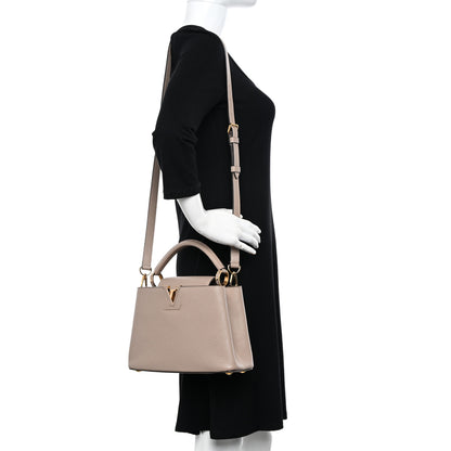 Louis Vuitton Taurillon Capucines BB Galet 2 of 9