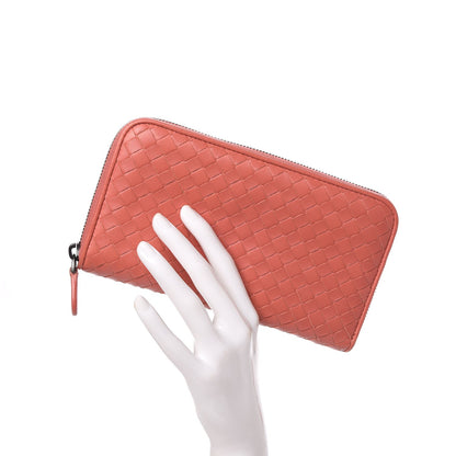 Bottega Veneta Nappa Intrecciato Zip Around Wallet Pompei 2 of 7
