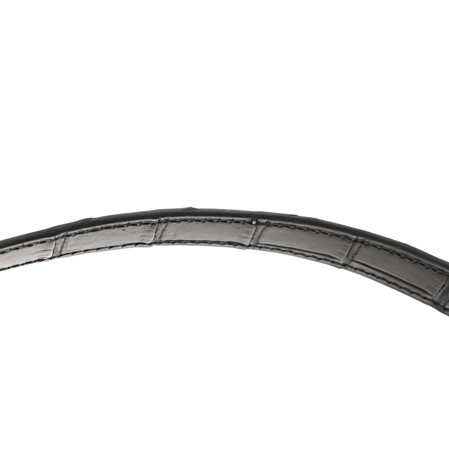Matte Alligator Kelly Retourne 25 Black