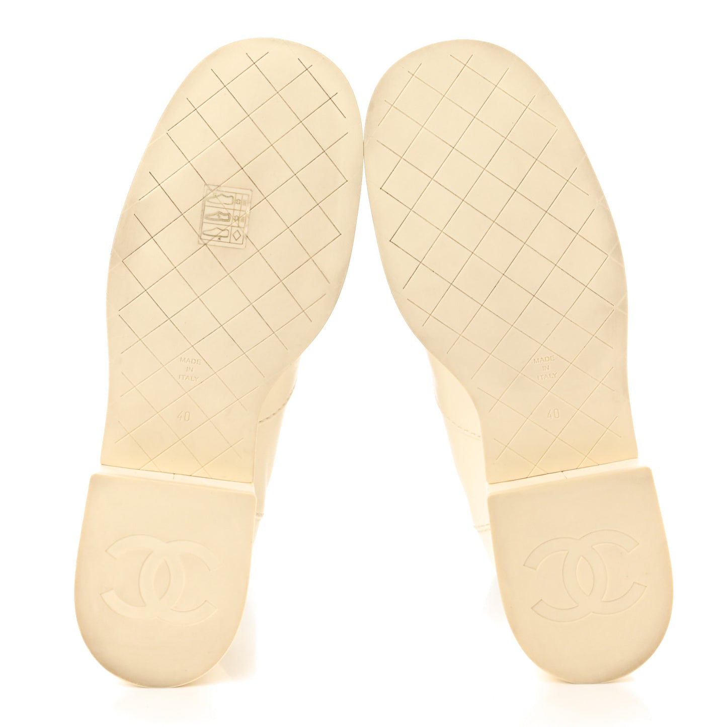 Lambskin Cap Toe Short Boots 40 Ivory Black