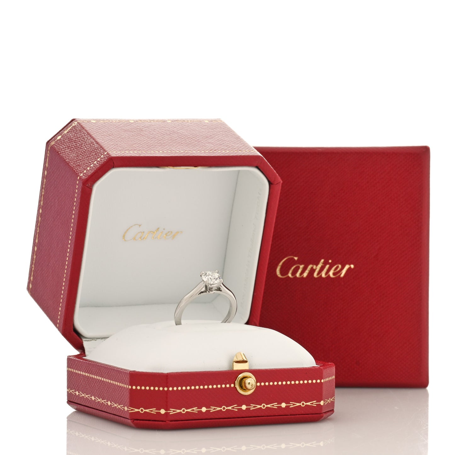 Platinum Diamond .77ct Solitaire 1895 Engagement Ring 50 5.25
