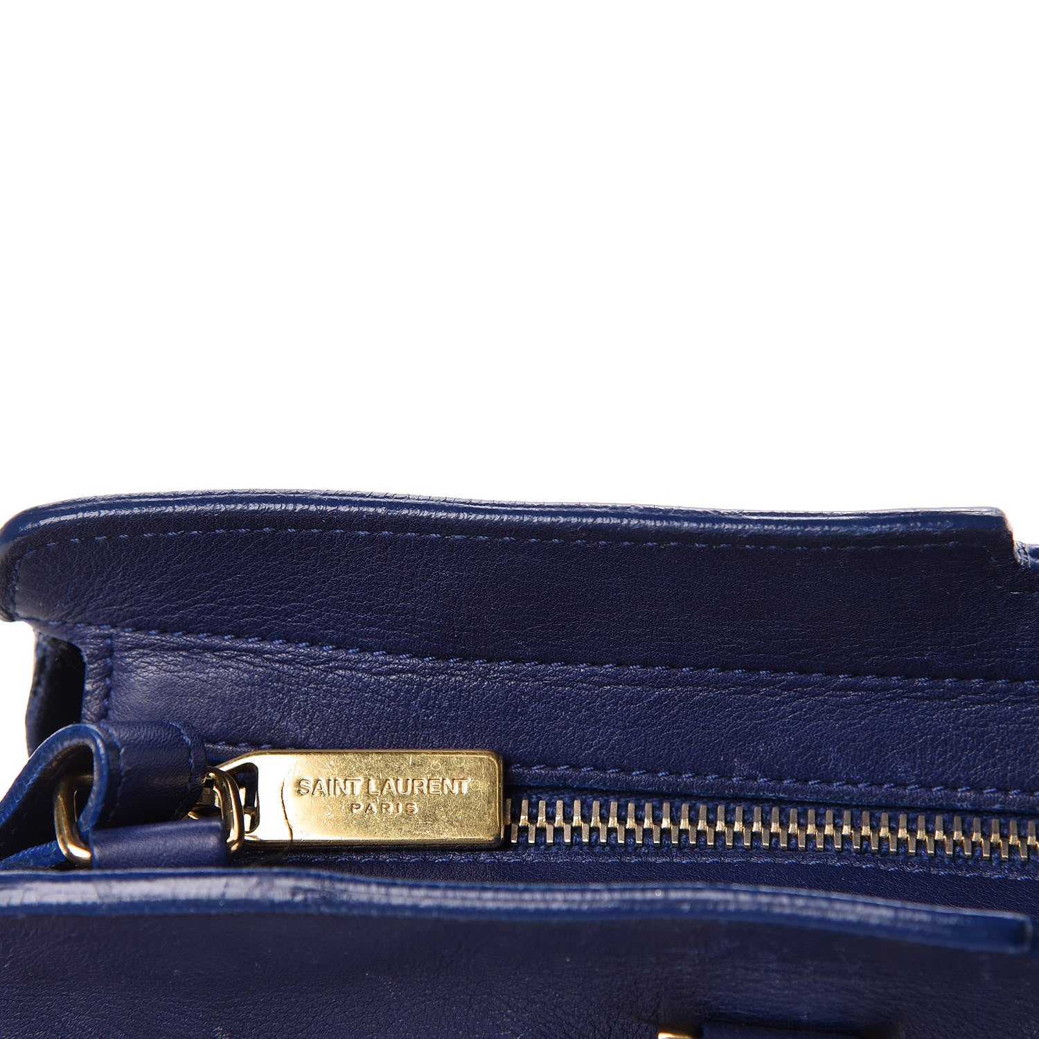 Saint Laurent Calfskin Small Classic Y Cabas Royal Blue 19 of 31