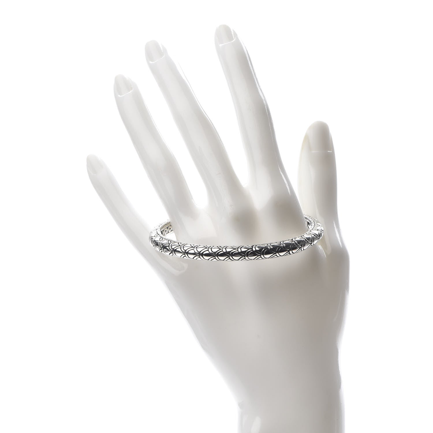 John Hardy Sterling Silver 6mm Slim Naga Cuff Bracelet 2 of 5