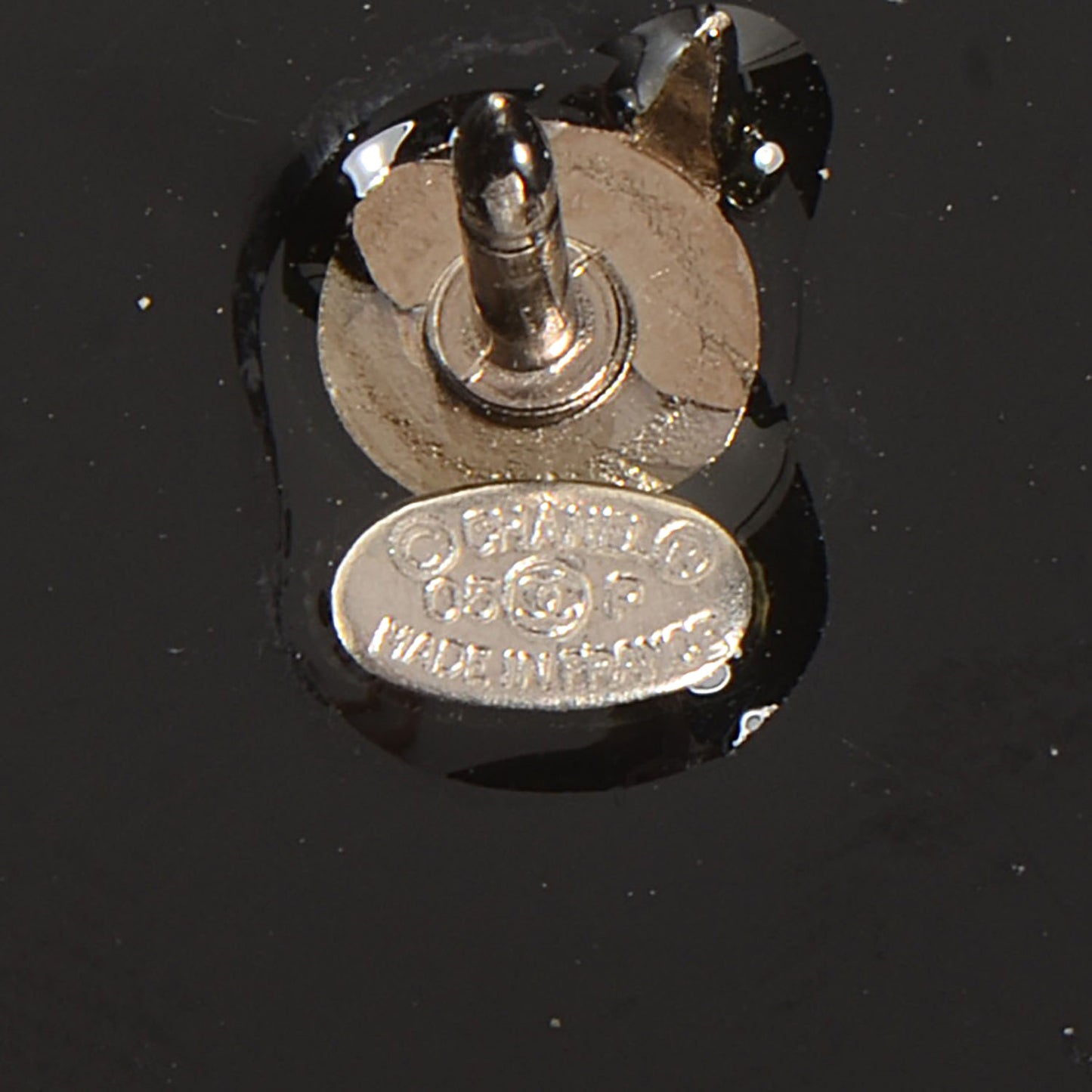 Resin Crystal CC Brooch Set of 3 Black