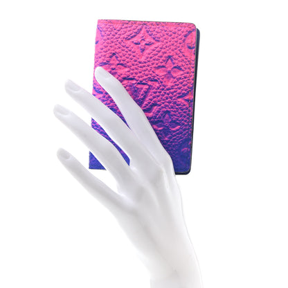 Louis Vuitton Taurillon Illusion Pocket Organizer Bleu Rose 2 of 7