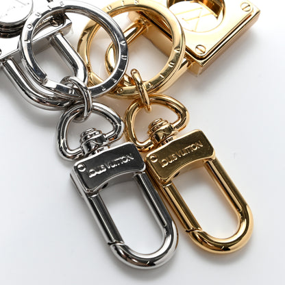 Louis Vuitton BFF Padlock Bag Charm Key Holder Gold Silver 7 of 7
