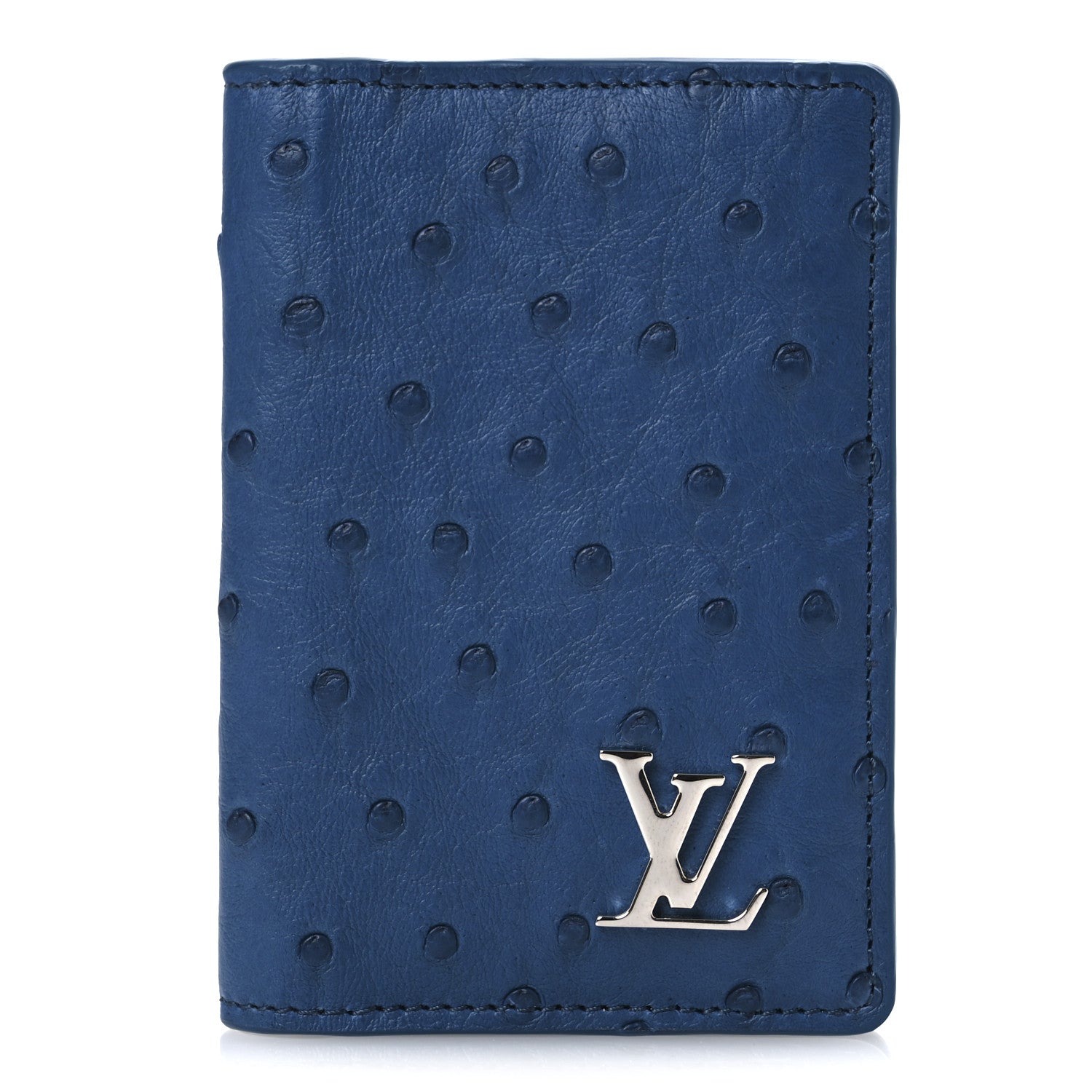 Louis Vuitton Ostrich Pocket Organizer Bleu Atlantique 1 of 6