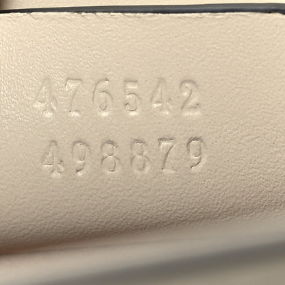 Gucci Calfskin Sylvie Web Queen Margaret Shoulder Bag Mystic White Black 7 of 12