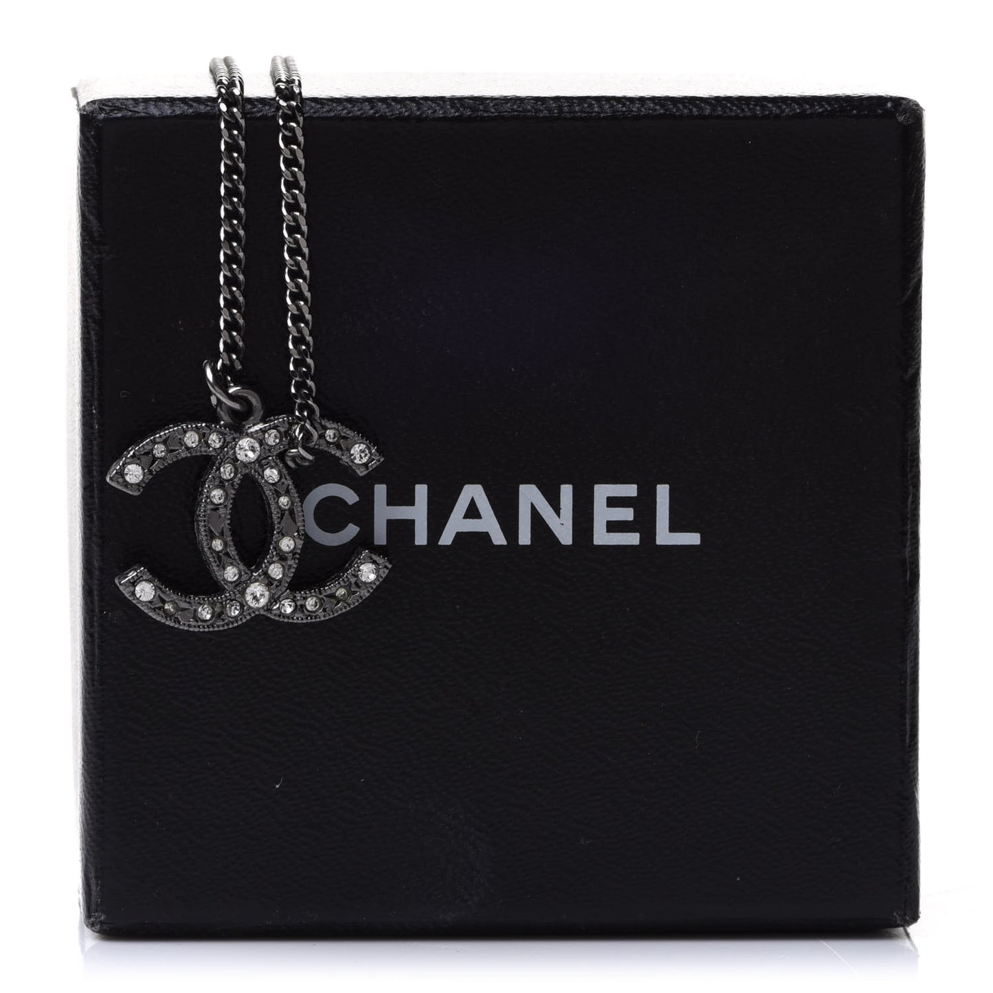 Crystal CC Necklace Silver