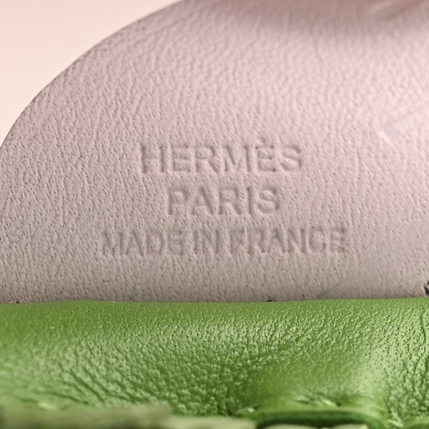 Hermes Milo Lambskin Grigri Rodeo Pegase Horse Bag Charm PM Vert Yucca Vert Criquet Mauve Pale 3 of 5