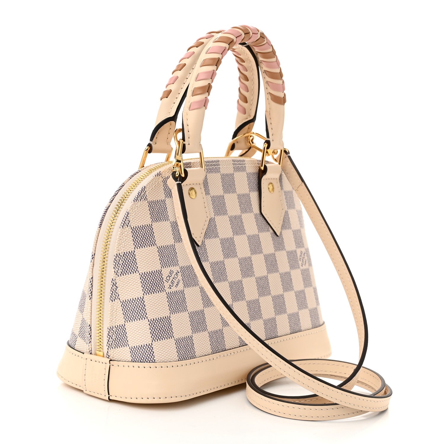 Louis Vuitton Damier Azur Braided Alma BB 3 of 9