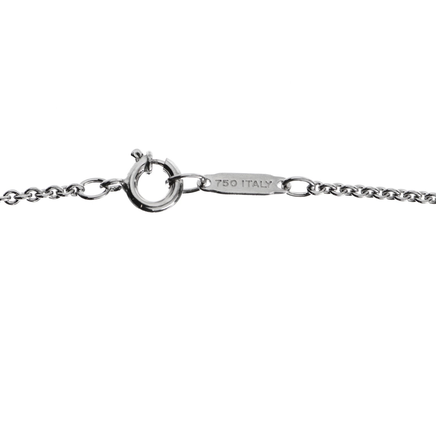 Tiffany 18K White Gold Diamond Paloma Picasso Hammered Heart Pendant Necklace 6 of 6