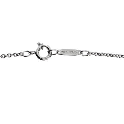 Tiffany 18K White Gold Diamond Paloma Picasso Hammered Heart Pendant Necklace 6 of 6