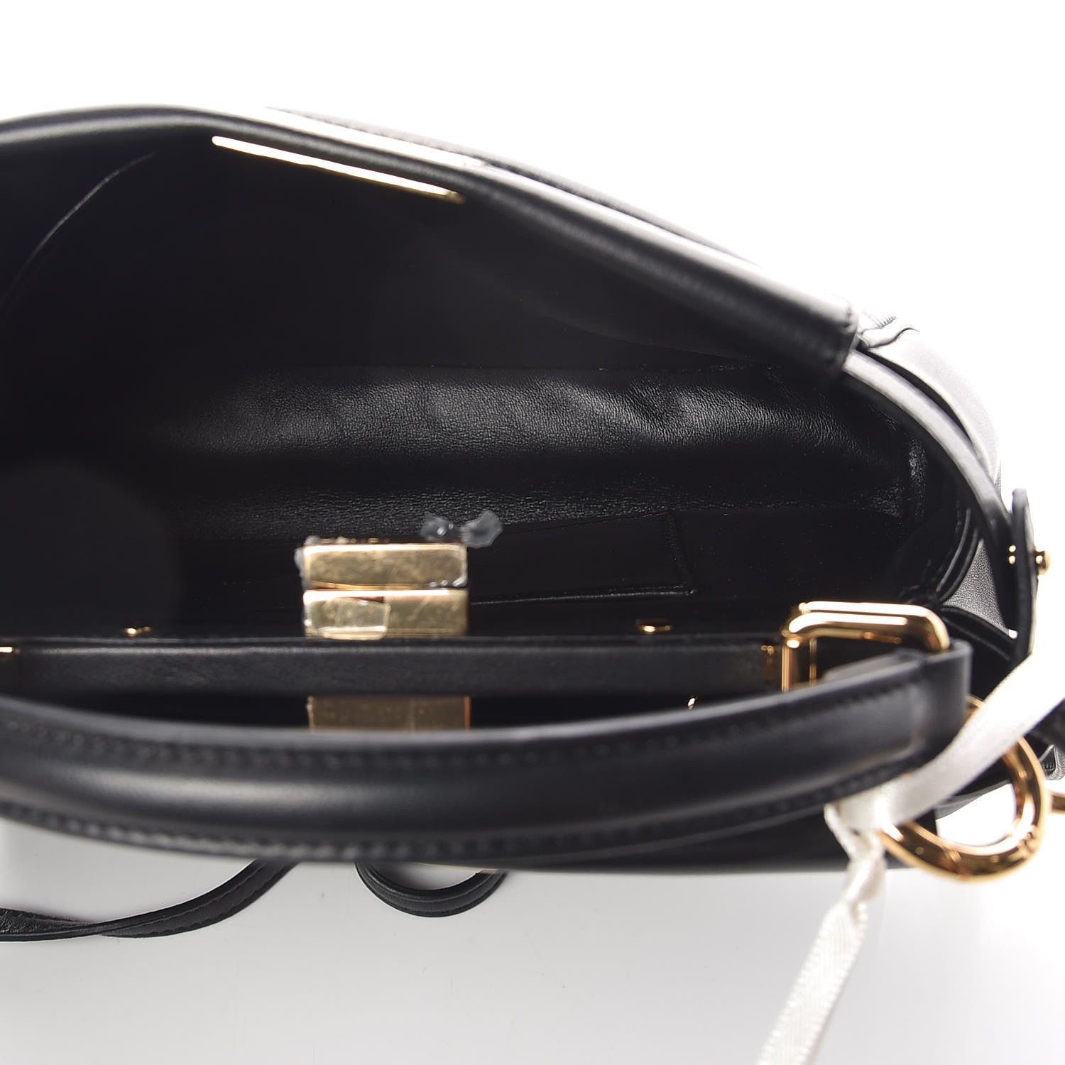 Fendi Nappa Mini Peekaboo Iconic Satchel Black 6 of 11