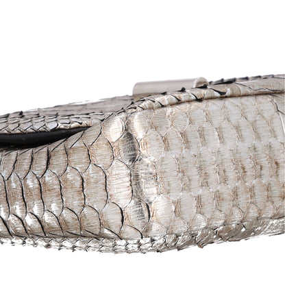 Tom Ford Metallic Snakeskin Natalia Shoulder Bag Silver 7 of 8