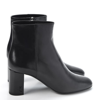 Saint Laurent Nappa Loulou Ankle Zip Boot 38 Black 4 of 11
