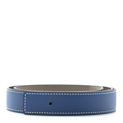 Hermes Swift Epsom 32mm Belt Strap 75 Asphalte Bleu Brighton 1 of 5