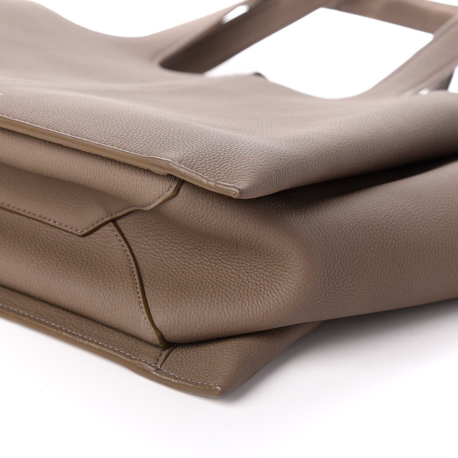 Celine Baby Grained Calfskin Medium Tri-Fold Bag Taupe 9 of 9