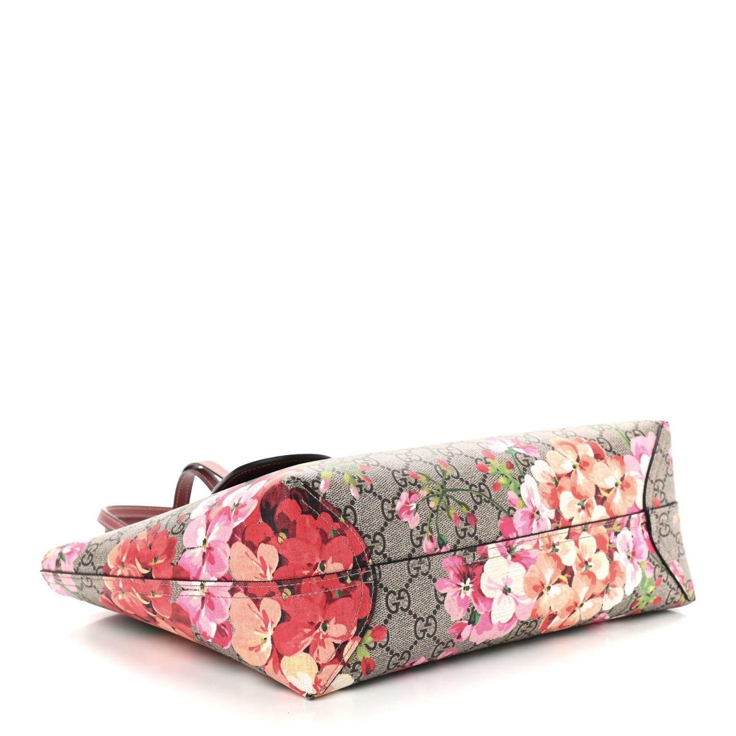 GG Supreme Monogram Blooms Small Reversible Tote Beige Multicolor Dry Rose