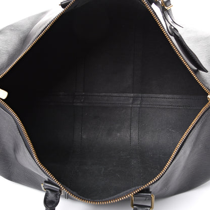 Louis Vuitton Epi Keepall 50 Black 4 of 21
