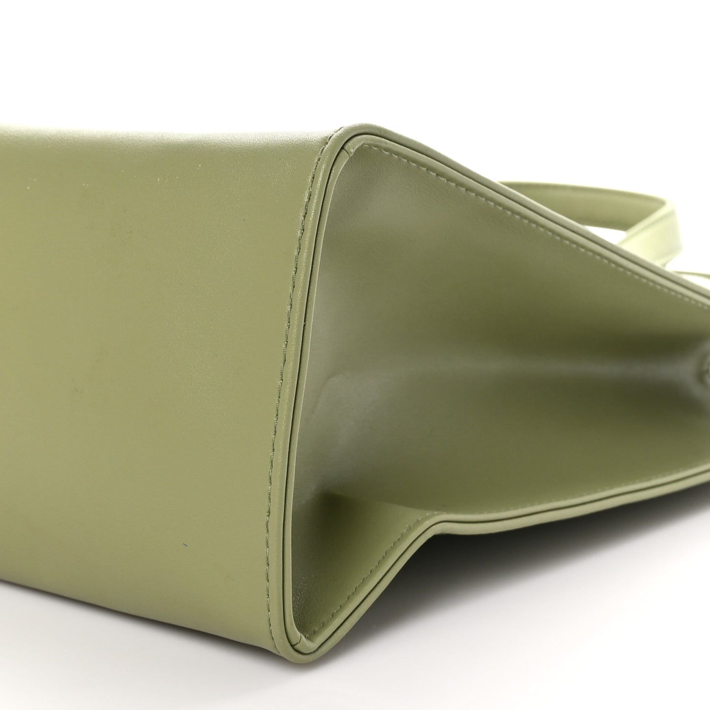 Vegan Leather Medium Shopping Bag Drab