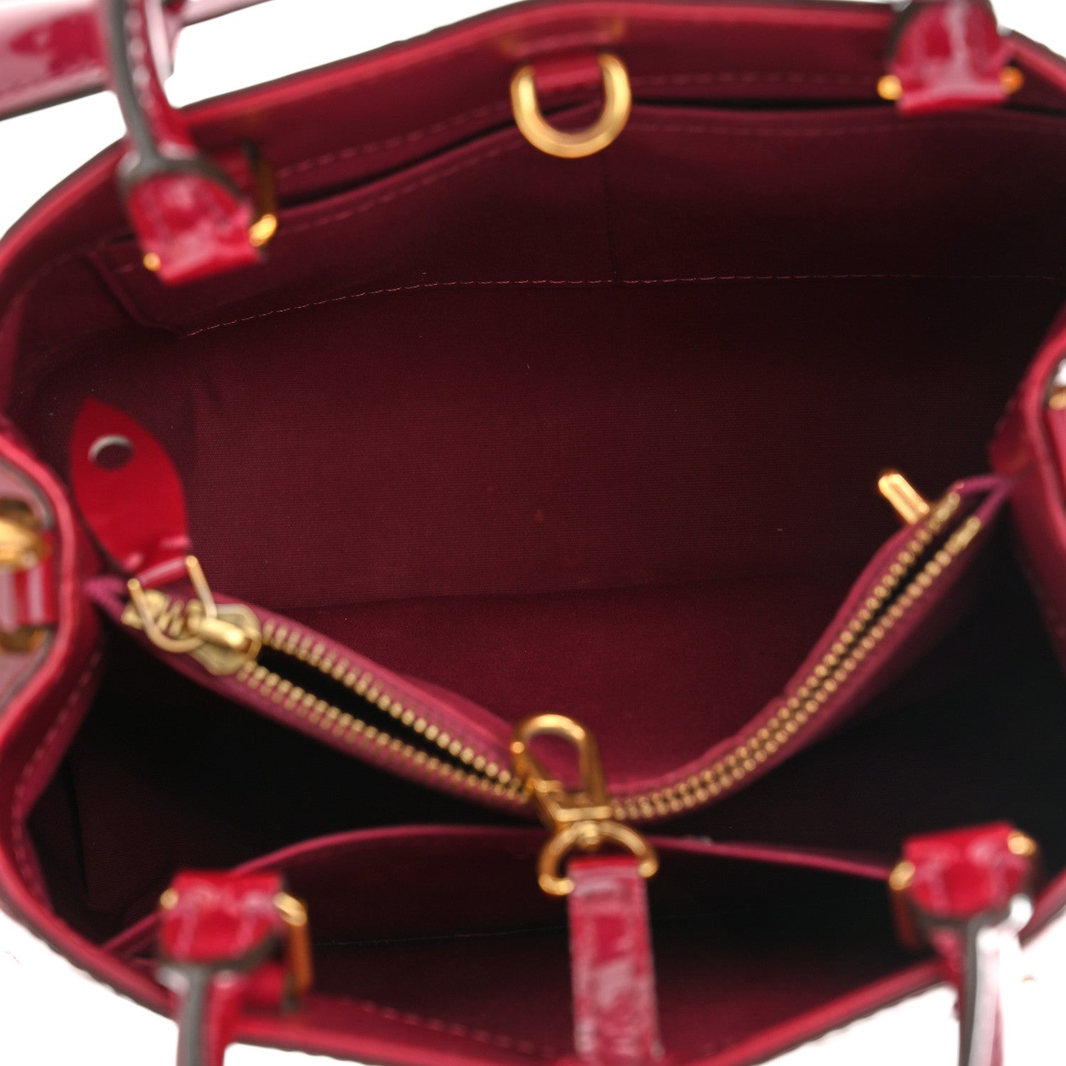 Louis Vuitton Vernis Montaigne BB Magenta 5 of 10