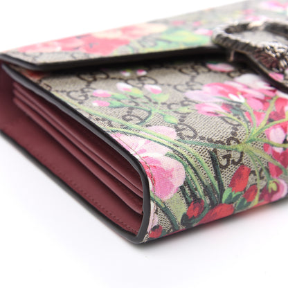 Gucci GG Supreme Monogram Blooms Mini Dionysus Chain Wallet Beige Multicolor Dry Rose 7 of 11