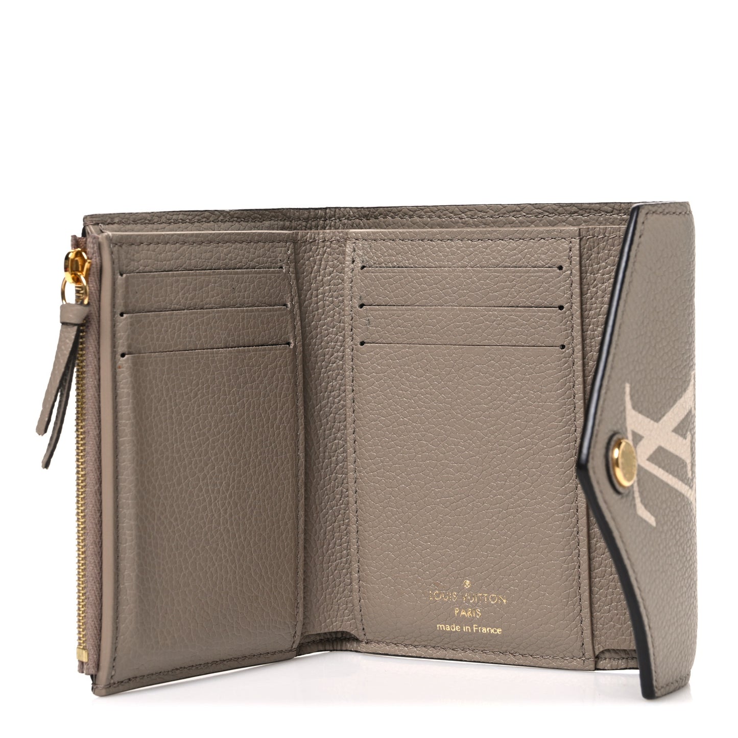 Empreinte Monogram Giant Victorine Wallet Tourterelle Creme
