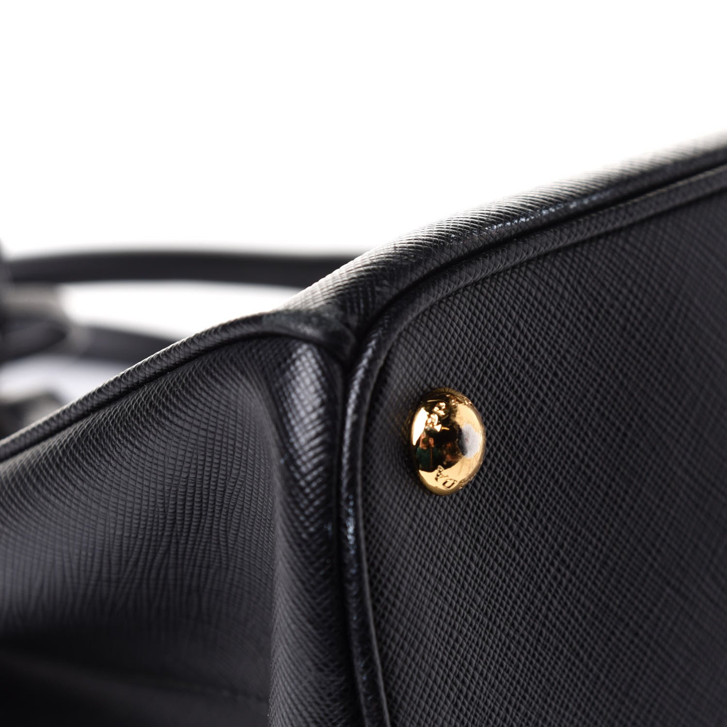 Prada Saffiano Small Galleria Double Zip Tote Black 14 of 17