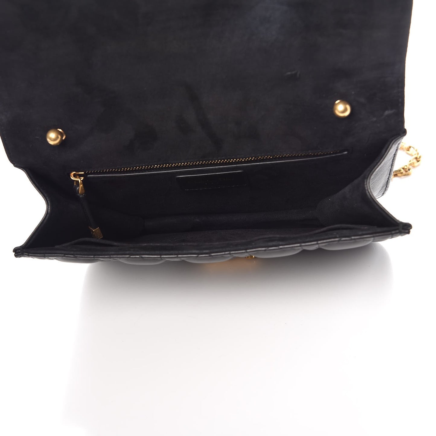 Lambskin Cannage Large Dioraddict Flap Bag Black