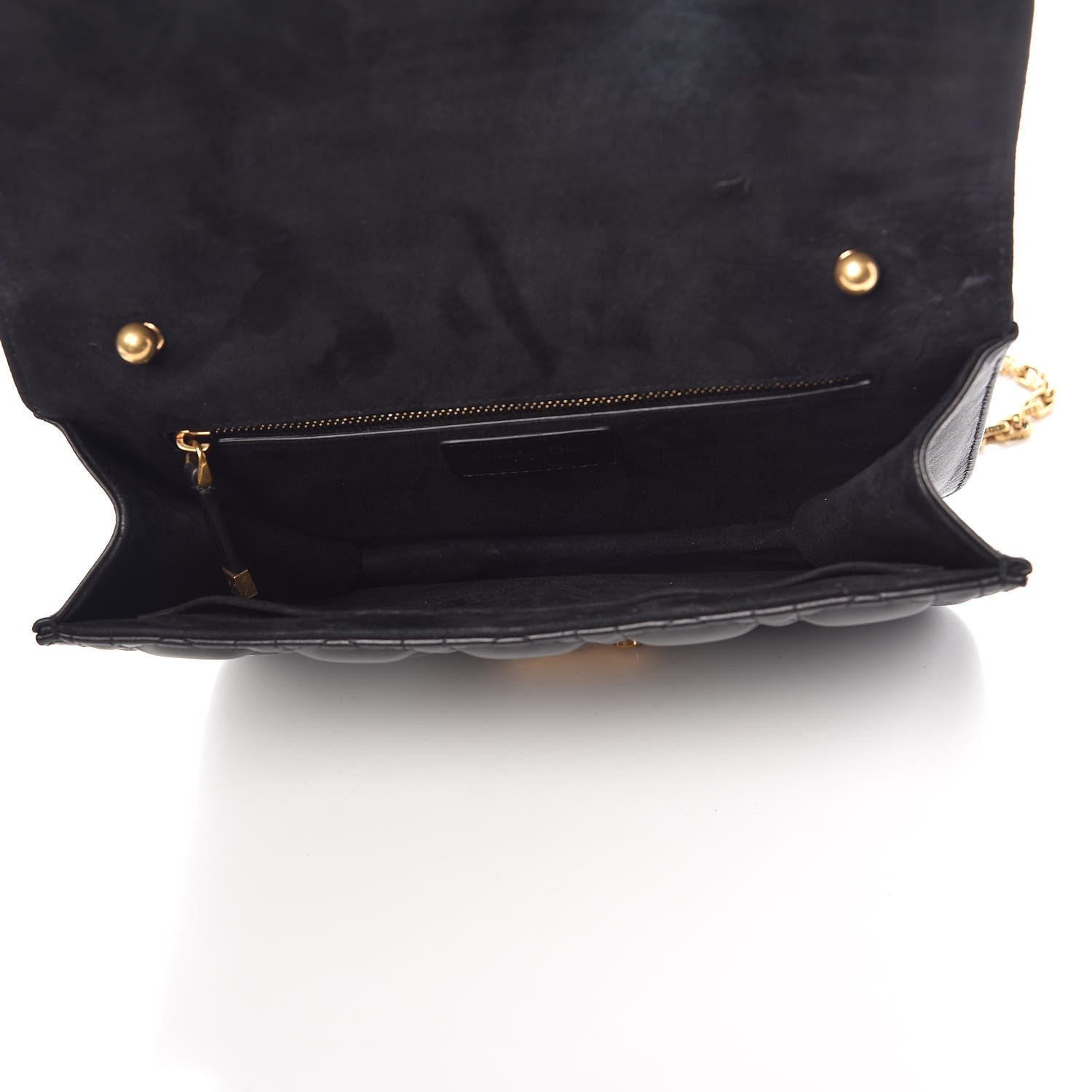 Christian Dior Lambskin Cannage Large Dioraddict Flap Bag Black 5 of 8