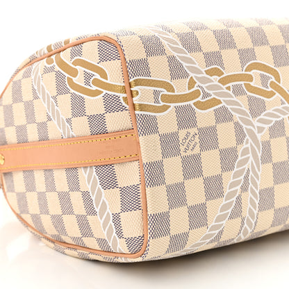 Louis Vuitton Damier Azur Nautical Speedy Bandouliere 25 8 of 9