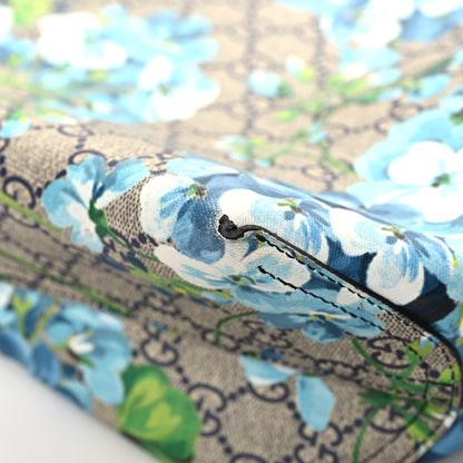 Gucci GG Supreme Monogram Blooms Medium Reversible Tote Beige Blue Navy 9 of 22
