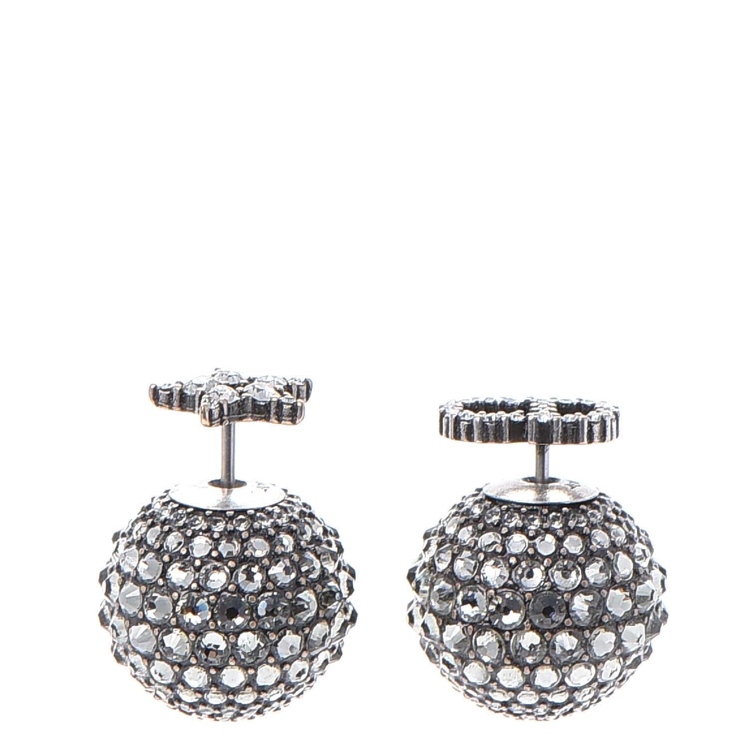 Christian Dior Crystal Star CD Mise En Dior Tribal Earrings 1 of 6