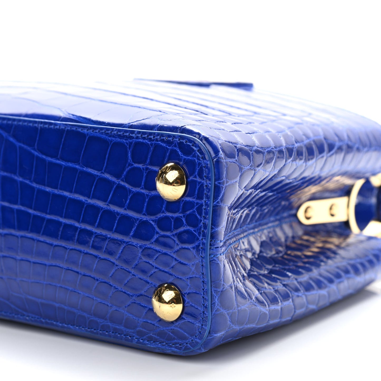 Alligator Capucines BB Bleu Santorin